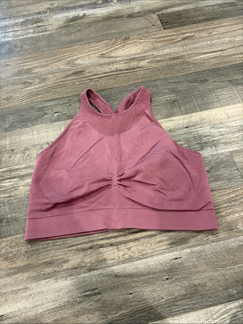 JoyLab Dusty Rose High Neck Seamless Sports Bra
